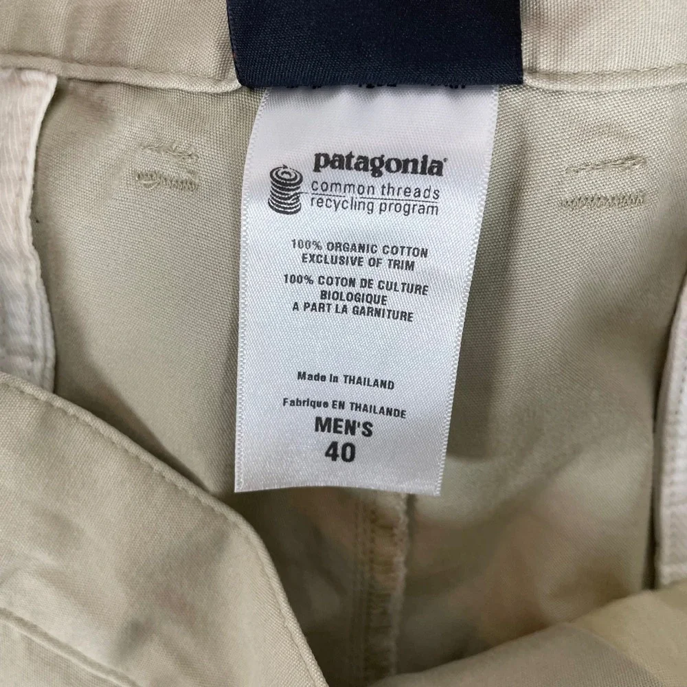 Patagonia Shorts Mens 40 All Wear Chino 8.5 Inseam Khaki Tan Organic Cotton NWT